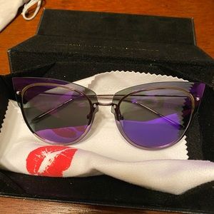 Demi Lovato Diff Purple Sunglasses